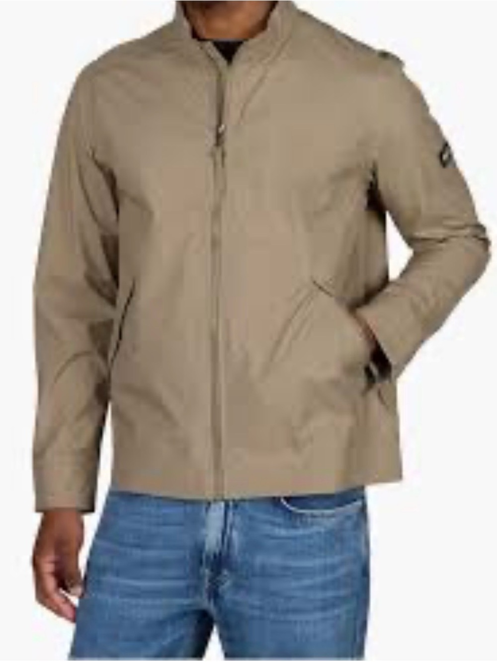 Aigle Men's Lightweight Tan Bomber Jacket